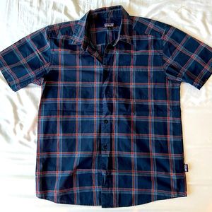 Patagonia Men’s Cotton Button Down - Navy Plaid - S